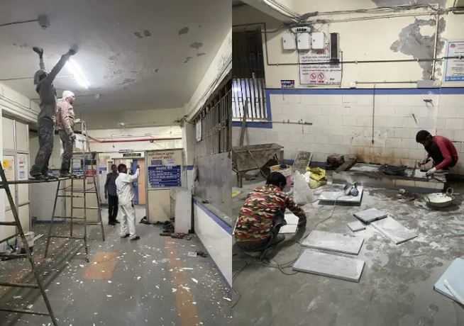 Morbi Civil Hospital (Images Courtesy: @SupriyaShrinate)